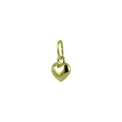 New Bling 9NBSAM-G210084 Gouden Hanger - Dames - Hartje - Bol - 7 x 6 mm - Bedel - 14 Karaat - Goud