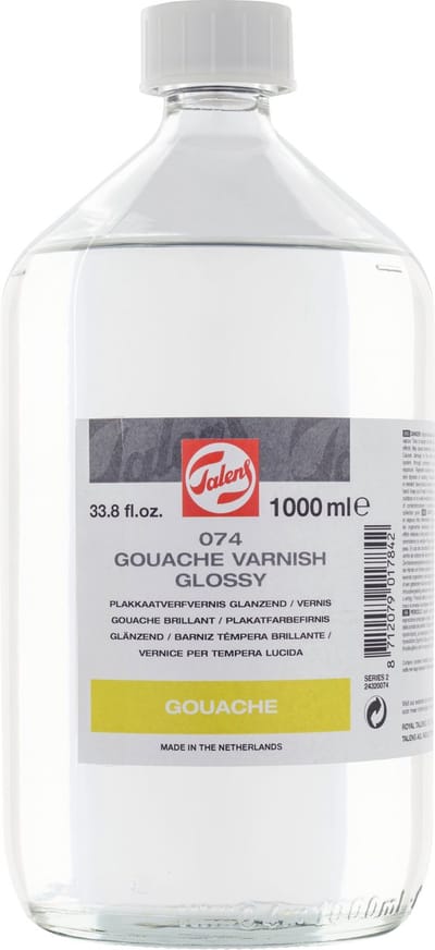 Talens Plakkaatverfvernis glanzend voor Olieverf 1000mL 074