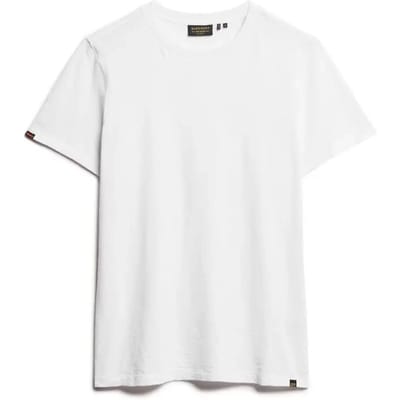 Orange Tab Crew Neck Tee - White T-Shirts