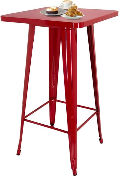 Industrieel Design Hoge Bartafel met Voetsteun - 103,5 cm