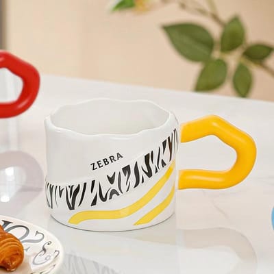Creatieve Mok met Dierentextuur Hoge Waarde Koffiekop Ontwerpgevoel Niche Keramiek Thuis Stel Waterbeker Cadeau 301-400ml