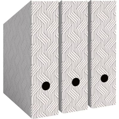 Leitz VON 6157-00-01 Tijdschriftencassette DIN A4 Wit Karton (dun) 3 stuk(s)