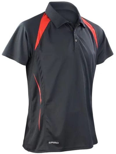 Spiro Team Spirit Polo - Black/Red - L