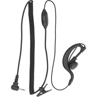 1 Pin Walkie Talkie Oortje G-vorm Clip-oor Headset voor T6200C T5428 2-weg Radio