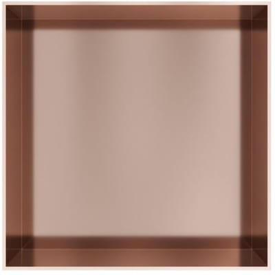 Hotbath &More BOX030F inbouwnis 30x30x10cm zonder frame geborsteld koper PVD