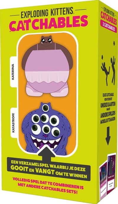 Exploding Kittens - Catchables Katastrofe & Katerina - Uitbreiding - Kaartspel