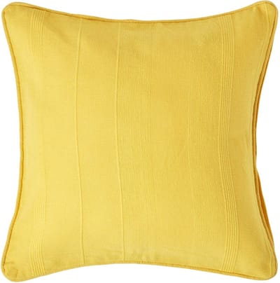 Homescapes Rajput katoenen kussenhoes, geel, 45 x 45 cm
