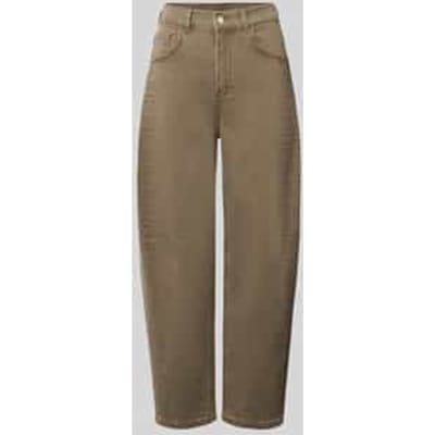 Jeans van katoenmix met strass-steentjes