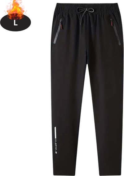 Livano Trainingsbroek Heren - Sportbroek - Trainingsbroek Lang - Trainingspak - Sportkleding - Zwart - L