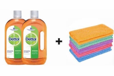 Dettol Allesreiniger 2x 500ml – Krachtige Hygiëne & Fris Resultaat + 1 x Gratis DRD Microvezeldoek