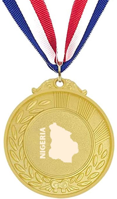 Akyol - nigeria medaille goudkleuring - Piloot - toeristen - nigeria cadeau - beste land - leuk cadeau voor je vriend om te geven