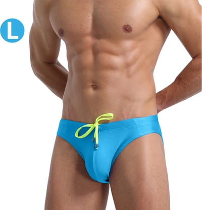 Livano Zwembroek Heren - Zwem Broek Mannen - Badkleding - Zwemmen - Lichtgewicht Swim Shorts - Zomerbroek - Hemelsblauw - Maat L