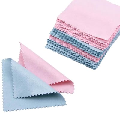 Ulanax® | Brillendoekjes - Microvezel - Set van 2 stuks - Blauw en roze