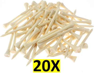 Actie4you® - Golf Tees – Bamboe - Golf Tee – 7CM - 20 stuks