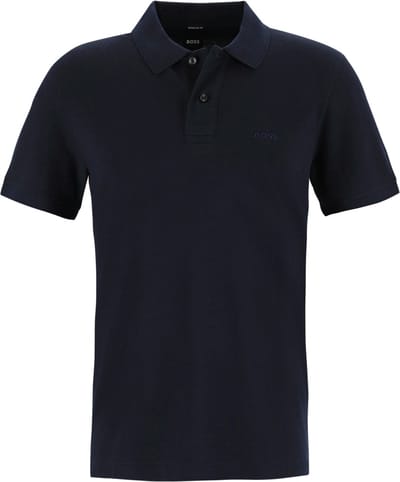 BOSS Pallas regular fit polo - pique - donkerblauw