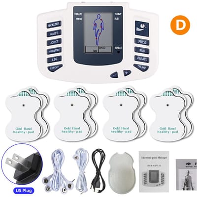 JR309 Digitaal 8 Modi EMS Elektrische Spierstimulator Lichaam Fysiotherapie TENS Massager Puls Meridiaan Therapie Instrument Ontspannen
