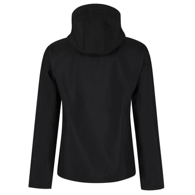Regatta Heren Venturer 3 Layer Hooded Soft Shell Jacket (Zwart)