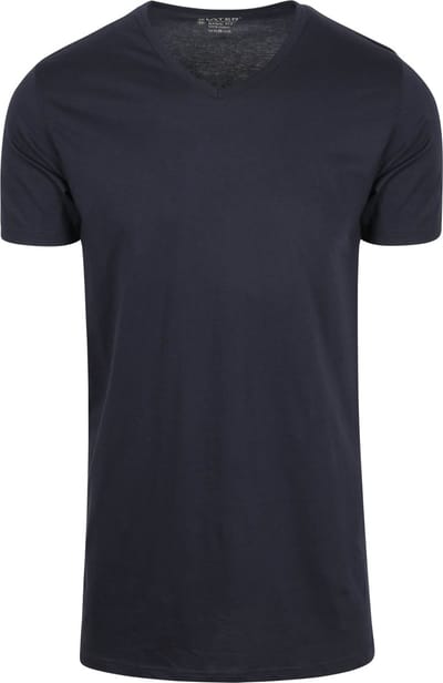 Slater 2-pack T-shirt Basic Extra Lang V-neck Donkerblauw (navy) - Maat L - Heren - Extra lange T-shirts