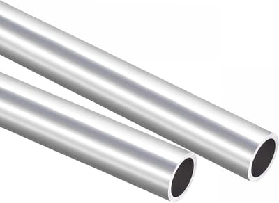 2 Aluminium buizen van 28mm buitendiameter - 24mm binnendiameter - 300mm lengte - naadloze ronde buizen voor industrie en doe-het-zelf projecten.