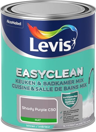 Levis - Easyclean Keuken & Badkamer Mix - Shady Purple C50 - Mengverf - 1 L
