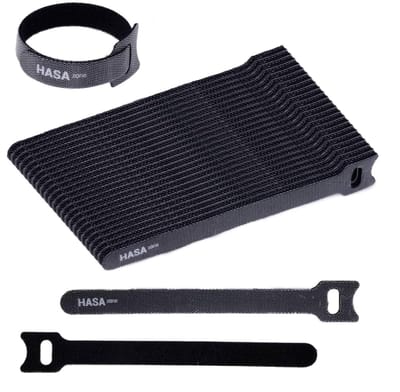 ONF3 - Velcro kabelbinders - kabelbeheer - 70 stuks - zwart - herbruikbaar - nylon - ideaal voor thuis en op kantoor - 150x12mm