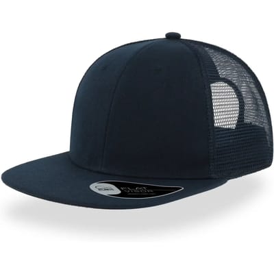 Atlantis Headwear Snap Mesh-S Cap AT686 - Navy/Navy - One size