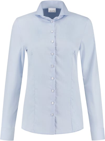 Ledub dames blouse Roos - popeline - lichtblauw