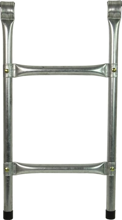 Trampoline trap - 60 cm - 2 treden - zilver