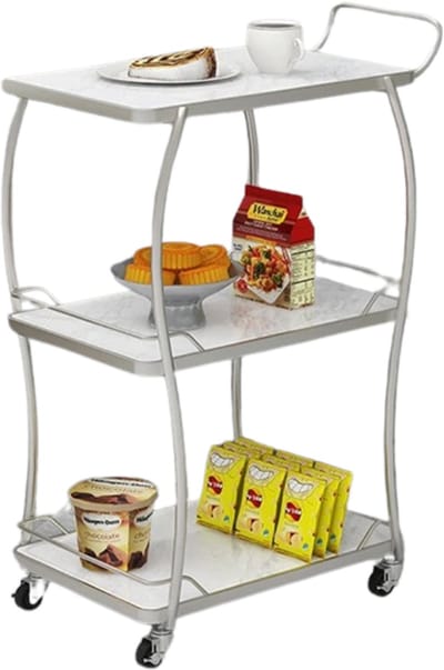 Bovista Bar Cart - Serveerwagen - Serveerkar - Keukentrolley - Drank Trolley - Keuken - Bijzettafel - Restaurant - Stijl 6