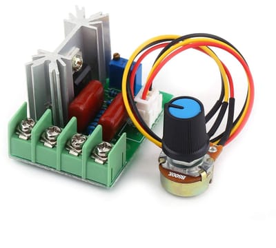 Dailygoody - Voltage Regulator - Spanningsregelaar - 2000W Capaciteit - Compact Formaat - Dimmer - Ideaal voor Huishoudelijke Apparaten en Motore