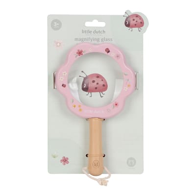 Little Dutch Fairy Garden Vergrootglas roze FSC Baby- en peuterspeelgoed Badspeelgoed Houten speelgoed