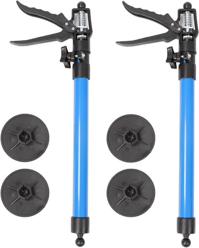 Steunpaal Set - Hefstang Stangen - Kast Installatie - Verstelbare Hoogte - 50 tot 115 cm - Grijs