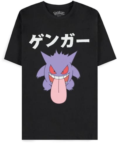 Pokémon - Gengar Japan Heren T-shirt - S - Zwart
