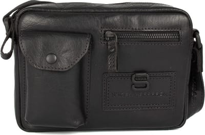 Leren Crossbodytas - Nashville - Zwart