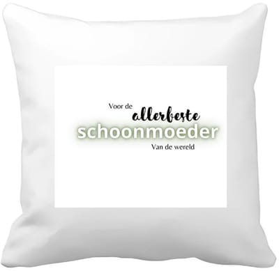 Akyol - voor de allerbeste schoonmoeder van de wereld Kussen hoes - Mama - de beste schoonmoeder - moeder cadeautjes - moederdag - verjaardagscadeau - verjaardag - cadeau - geschenk - kado - gift - moeder artikelen - 40 bij 40 cm