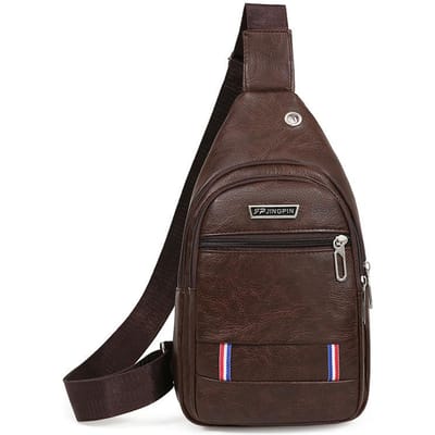 PU Borsttas Heren Borsttas Messenger Bag Vrije tijd Sport Waterdicht Outdoor Koreaanse Versie van de Trend van Heren Messenger Bag.