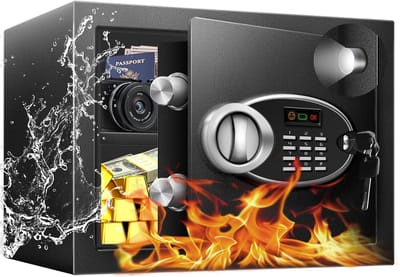 Brandveilige Kluis voor Thuis en Kantoor met Elektronisch Slot en Dubbele Sleutel