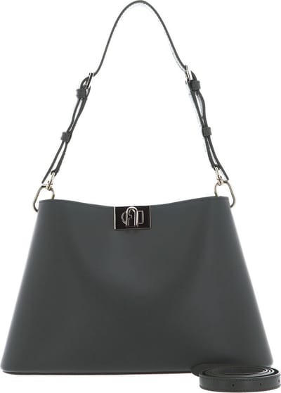 FURLA Leren Schoudertas Fleur Shoulder Bag Cactus Olijfgroen