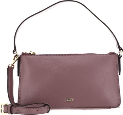 DKNY Leren Handtas Schoudertas Irina Sutt Handbag Old Rose Oud roze