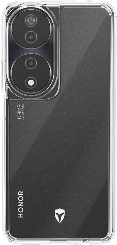 Force Case, Hoesje geschikt voor Honor 90 Smart - FEEL Versterkt Tryax System met 3D Inserts, Transparant