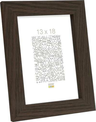 Deknudt Frames fotolijst S49BH2 - bruine houtkleur - foto 13x18 cm