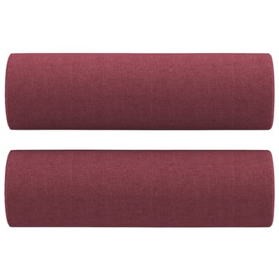 vidaXL - Sierkussens - 2 - st - 15x50 - cm - stof - wijnrood