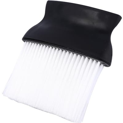 Plumeau professionnel à col large, brosse propre pour barbier, coupe de cheveux, Salon de coiffure, 1 pièces black