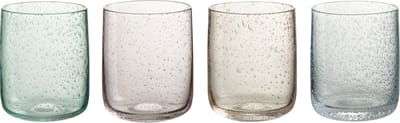 J-Line glas Yones - glas - mix - 4 stuks