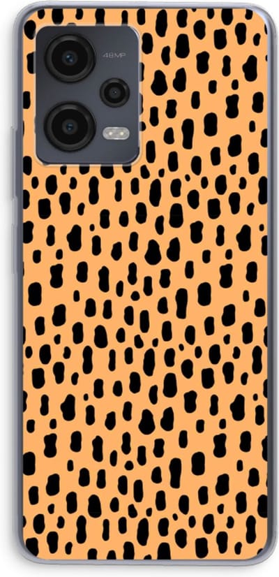 Case Company® - Hoesje geschikt voor Xiaomi Redmi Note 12 hoesje - Panter - Soft Cover Telefoonhoesje - Bescherming aan alle Kanten en Schermrand
