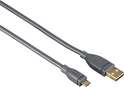 Hama 00125227 USB-kabel USB 2.0 1,8 m Micro-USB B USB A Grijs