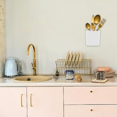 2 Stuks Afstandsbedieninghouder en Wandorganizer - Multifunctioneel en Zelfklevend - Wit