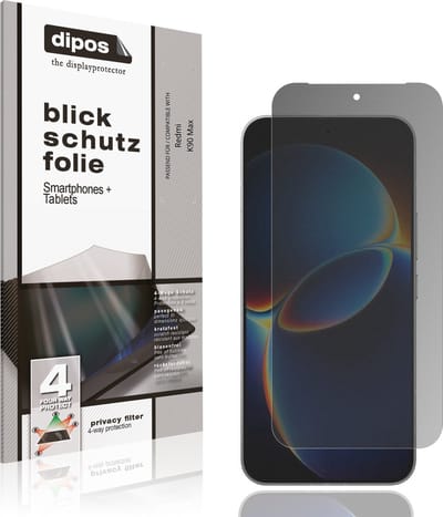 dipos – Matte Privacy Screenprotector geschikt voor Redmi K90 Max | Anti-Spy Beschermfolie