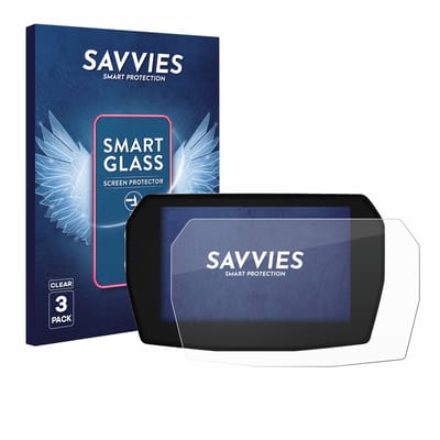 3 Stuks Savvies Screenprotector - geschikt voor Ducati Multistrada V2 2025 - beschermfolie glas transparant