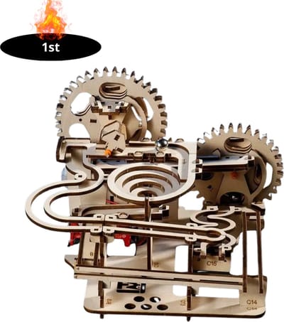 Livano Bouwpakket Hout - Kinderen - Volwassenen - Bouwpakketten Volwassenen - Boot - Houten Puzzel - 3D - Trackball
